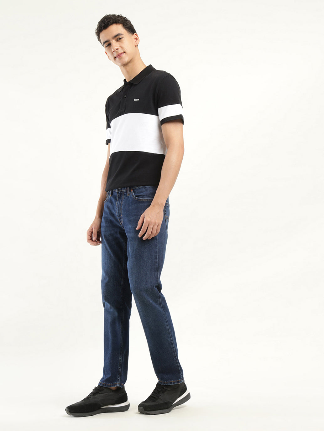 Men's 511 Indigo Slim Fit Mid Rise Jeans - side View