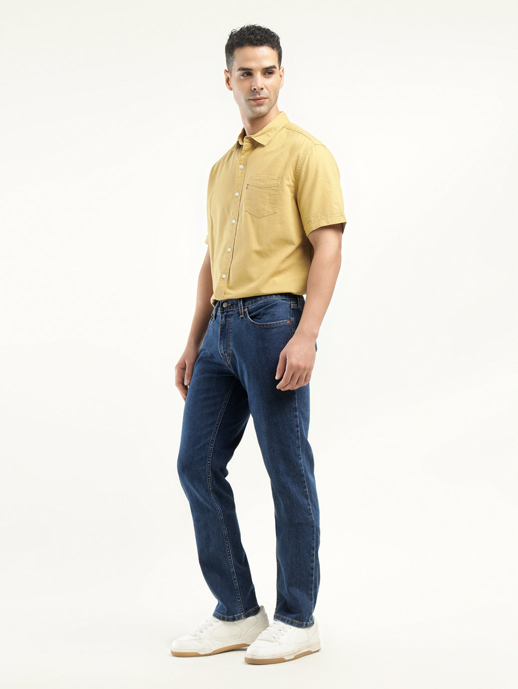 Men's 511 Indigo Slim Fit Mid Rise Jeans - Side View