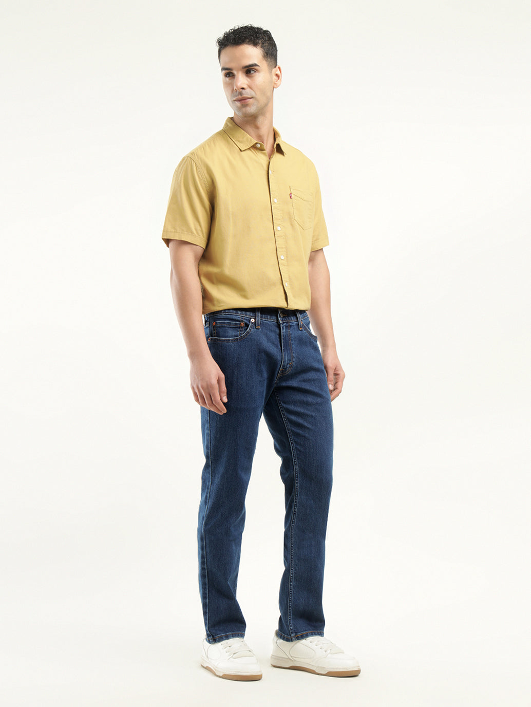 Men's 511 Indigo Slim Fit Mid Rise Jeans - ModelFront View