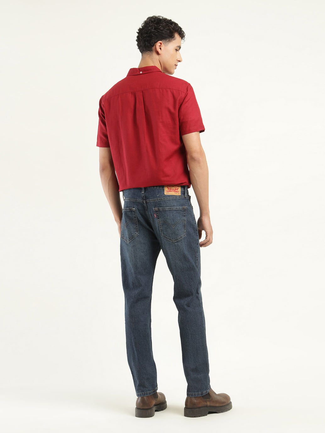 Men's 511 Indigo Slim Fit Mid Rise Jeans - Back View