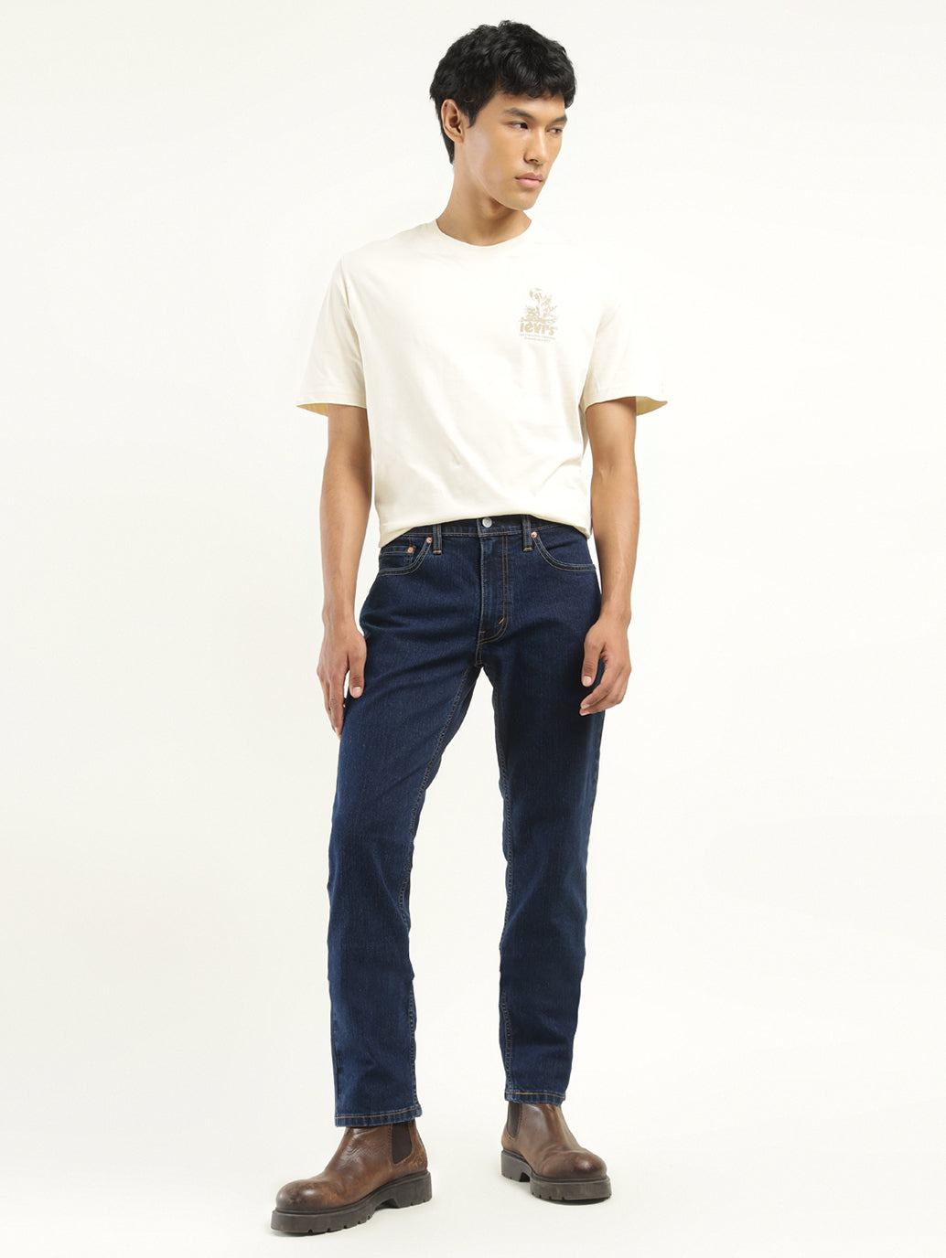 Men's 511 Indigo Slim Fit Mid Rise Jeans - Front View