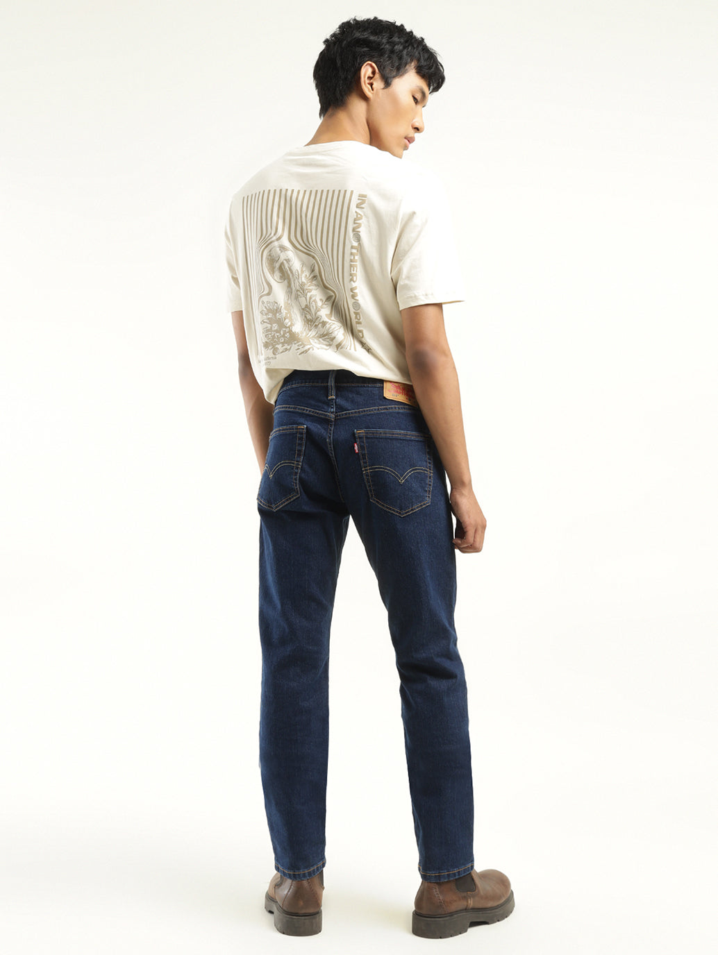 Men's 511 Indigo Slim Fit Mid Rise Jeans - Back View