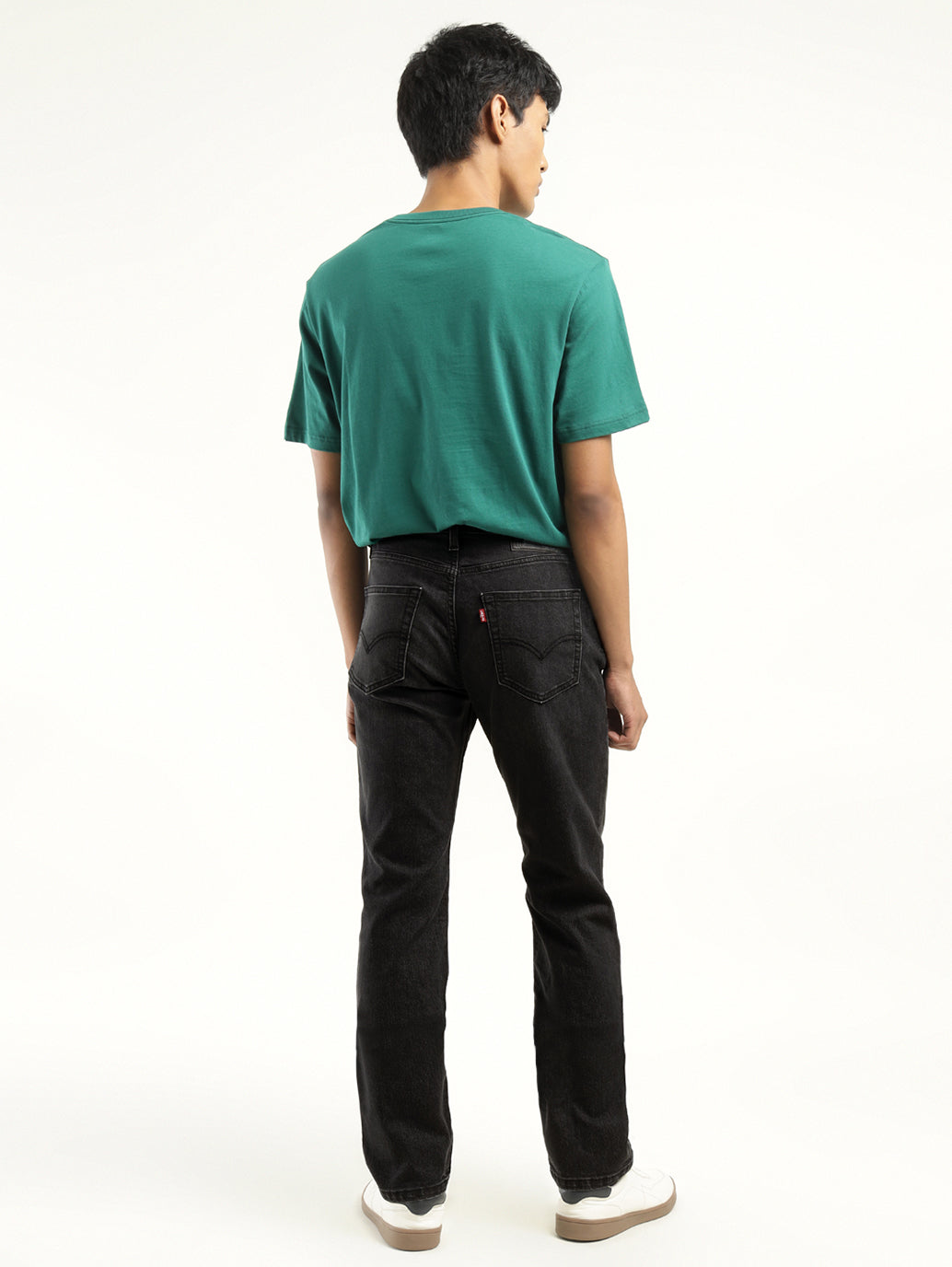 Men's 511 Black Slim Fit Mid Rise Jeans - Back View