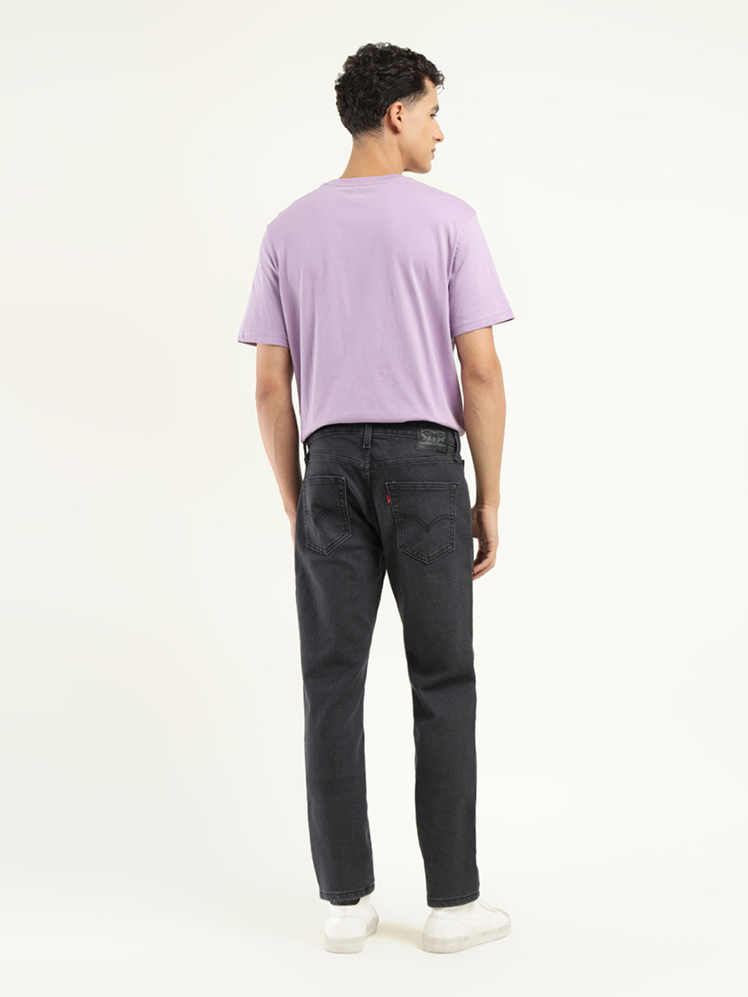 Men's 511 Black Slim Fit Mid Rise Jeans - Back View