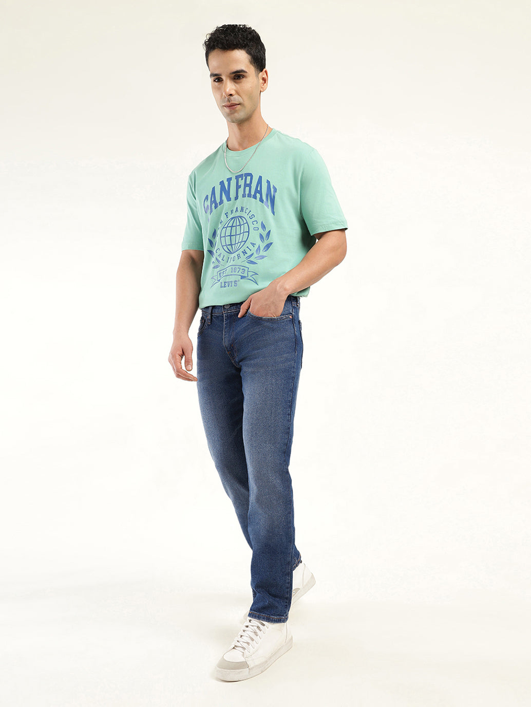 Men's 511 Indigo Slim Fit Mid Rise Jeans