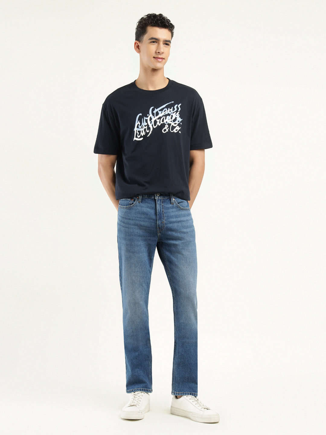 Men's 511 Indigo Slim Fit Mid Rise Jeans - Front View