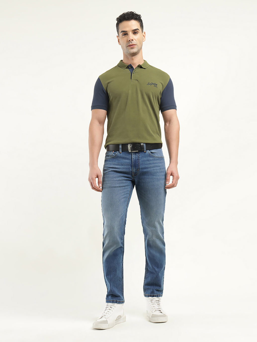 Men's 511 Indigo Slim Fit Mid Rise Jeans - Front View