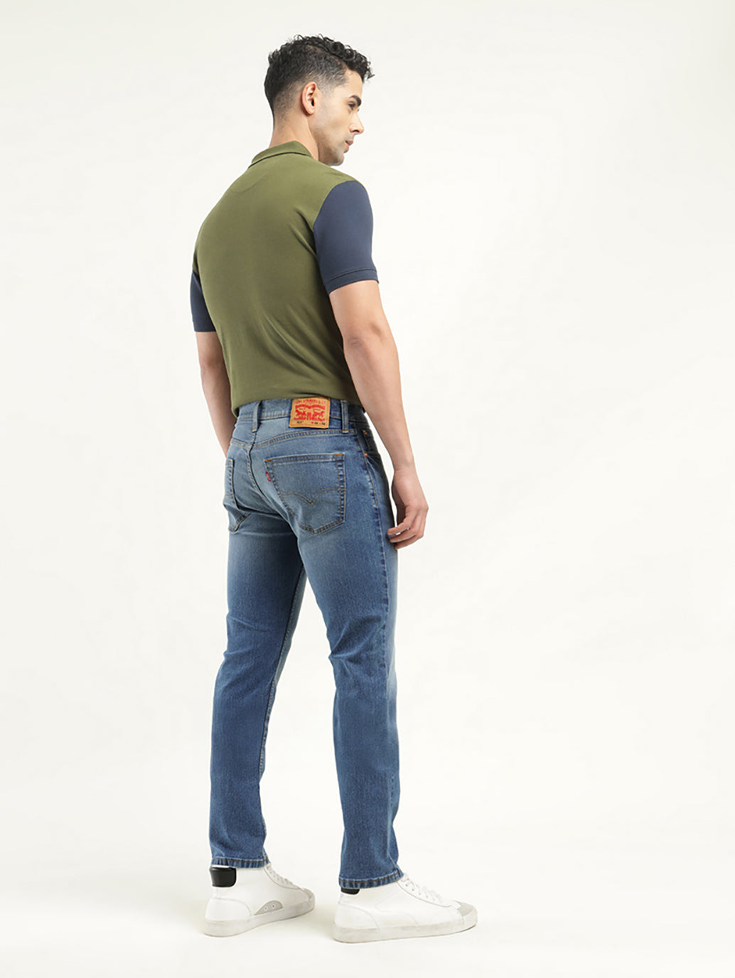 Men's 511 Indigo Slim Fit Mid Rise Jeans - Back View