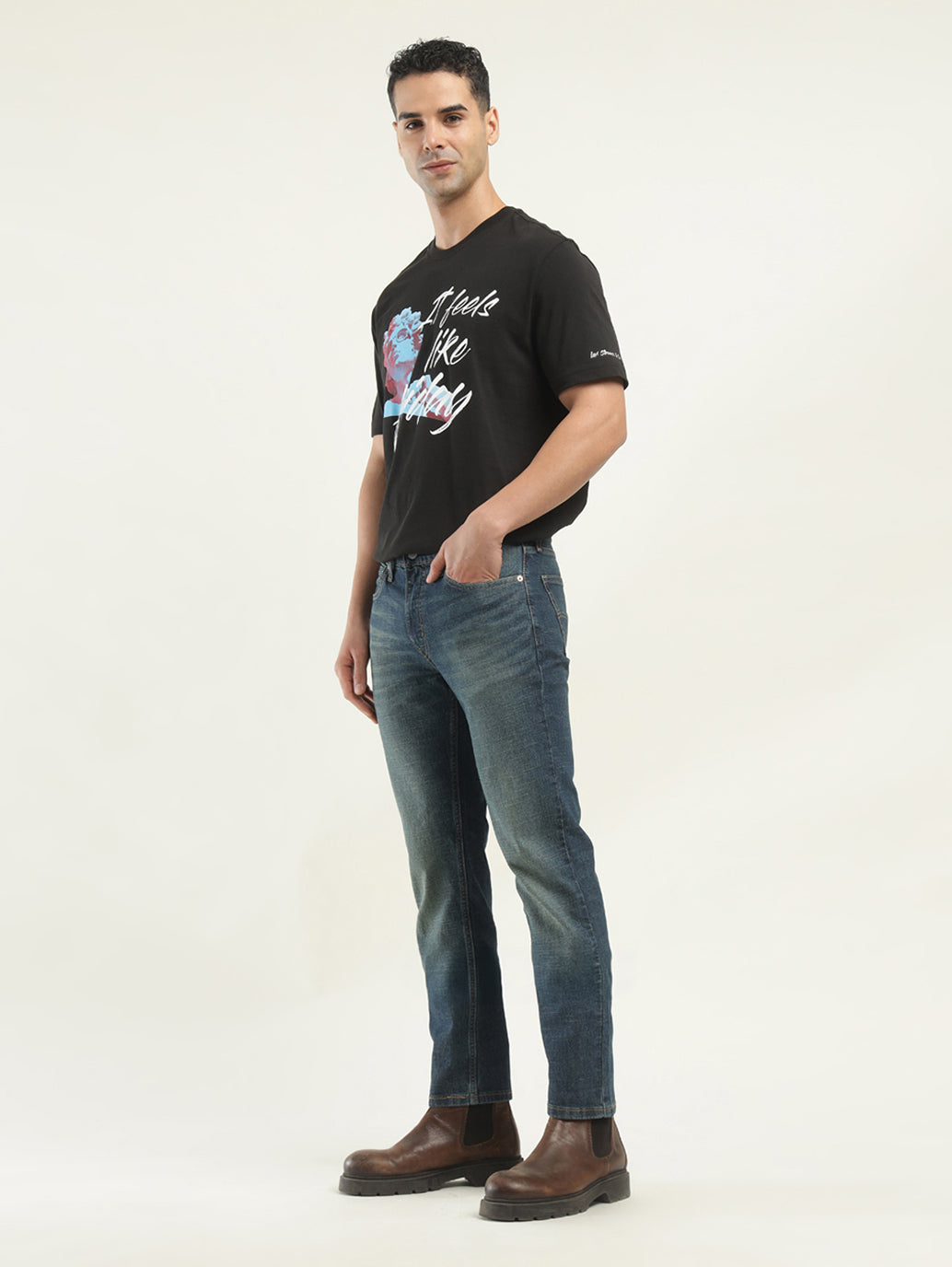 Men's 511 Indigo Slim Fit Mid Rise Jeans - Styleshot View