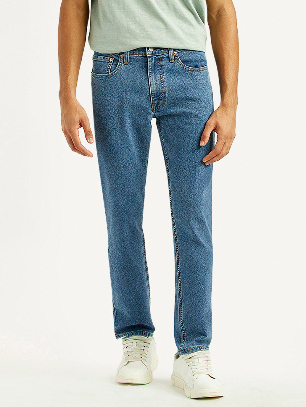 Men's 511 Med Indigo Slim Fit Mid Rise Jeans - Front View