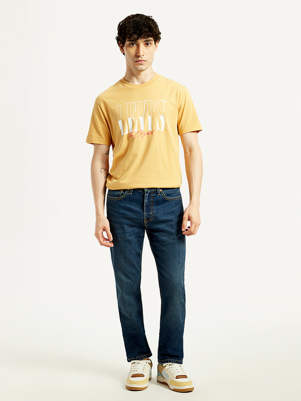 Men's 511 Dark Indigo Slim Fit Mid Rise Jeans - Front View