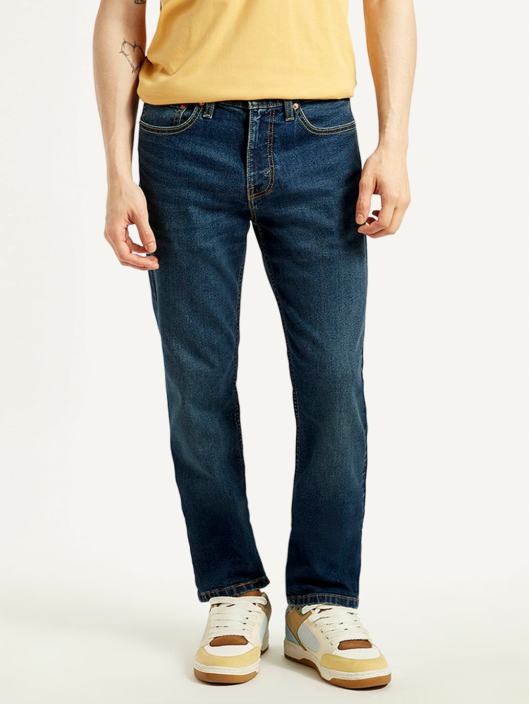 Men's 511 Dark Indigo Slim Fit Mid Rise Jeans - Front View