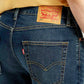 Men's 511 Dark Indigo Slim Fit Mid Rise Jeans - Detail View