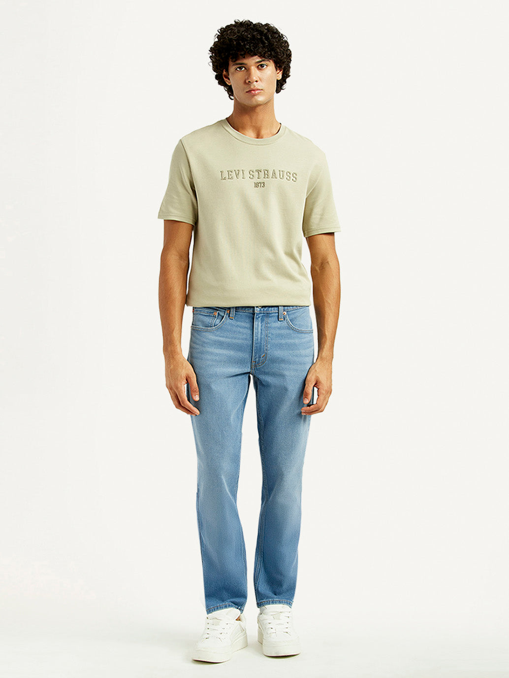 Men's 511 Mid Indigo Slim Fit Mid Rise Jeans - Front View