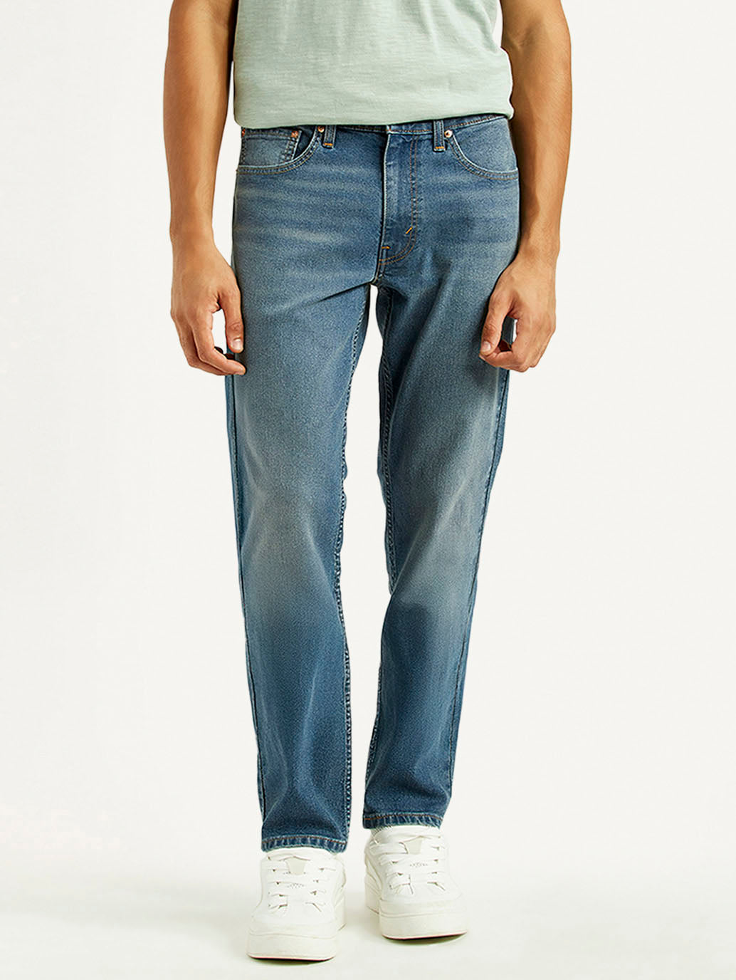 Men's 511 Mid Indigo Slim Fit Mid Rise Jeans - Front View
