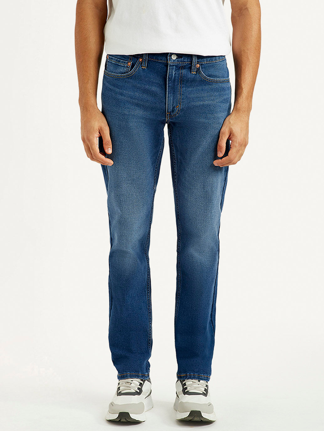 Men's 511 Med Indigo Slim Fit Mid Rise Jeans - Front View