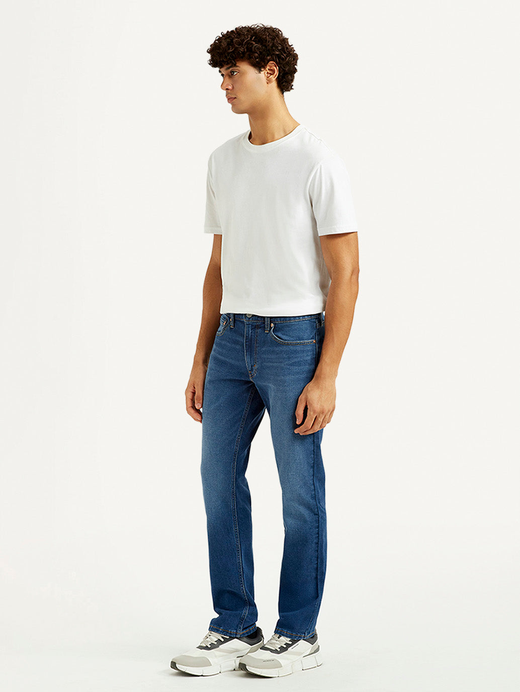 Men's 511 Med Indigo Slim Fit Mid Rise Jeans - Side View