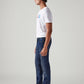 Men's 511 Dark Blue Slim Fit Mid Rise Tinted Jeans - Side View
