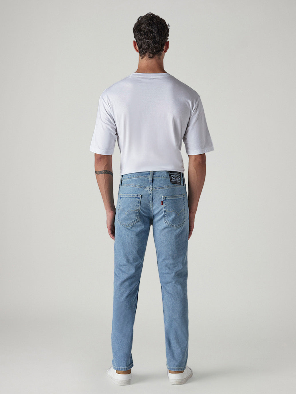 Men's 511 Light Blue Slim Fit Mid Rise Jeans - Back View