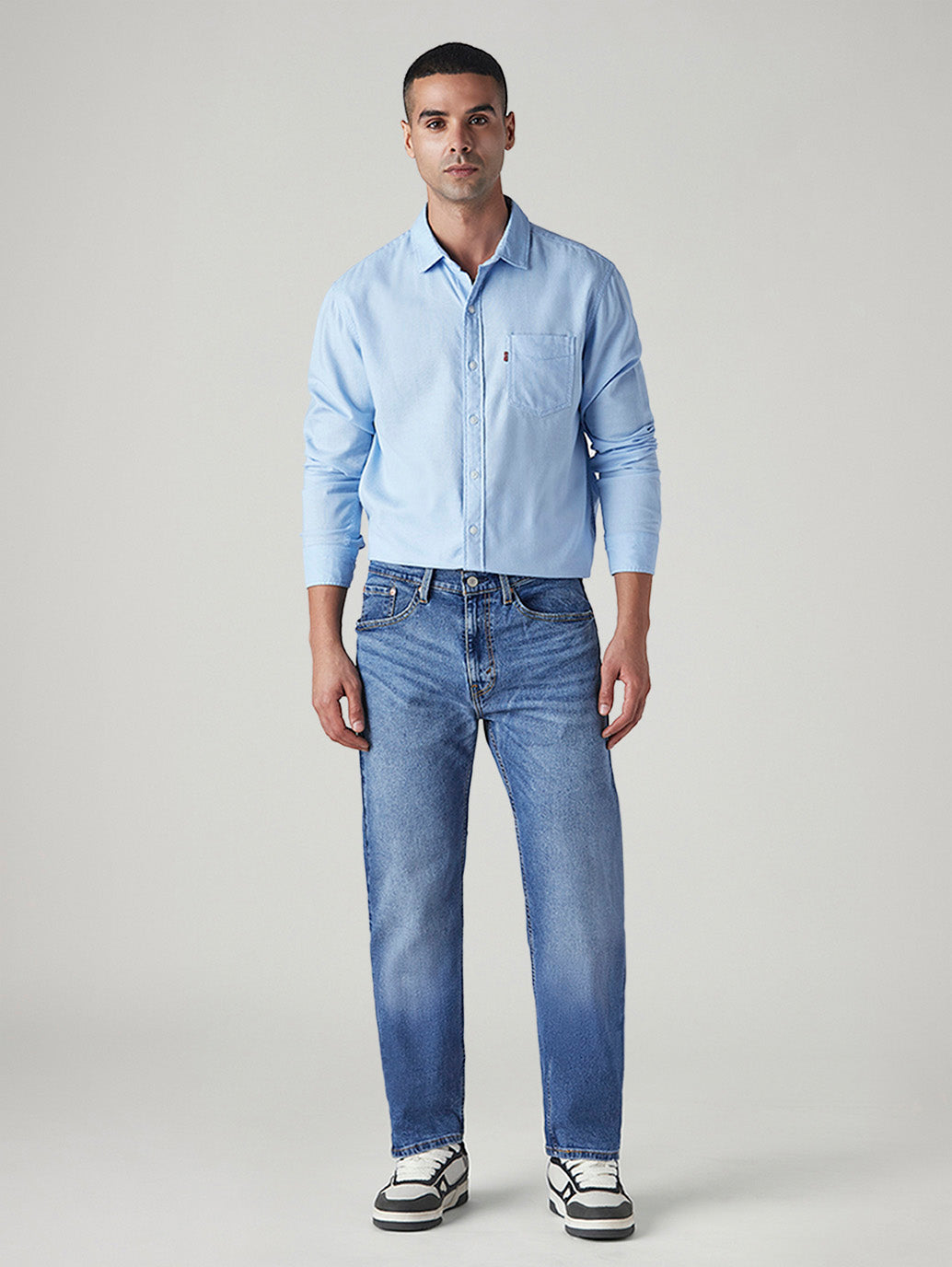 Men's 511 Blue Slim Fit Mid Rise Jeans - f2b9a1a9-8574-4970-a48e-ceb0a35c35d4 View