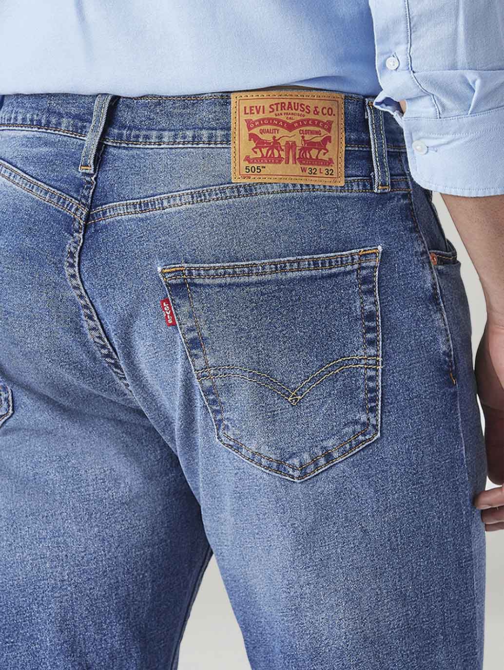 Men's 511 Blue Slim Fit Mid Rise Jeans - 7b6dabb7-3272-4c92-879b-6c00729112f7 View