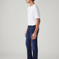 Men's 511 Dark Blue Slim Fit Mid Rise Jeans - Side View