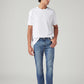 Men's 511 Blue Slim Fit Mid Rise Jeans - Styleshot View