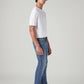 Men's 511 Blue Slim Fit Mid Rise Jeans - Side View