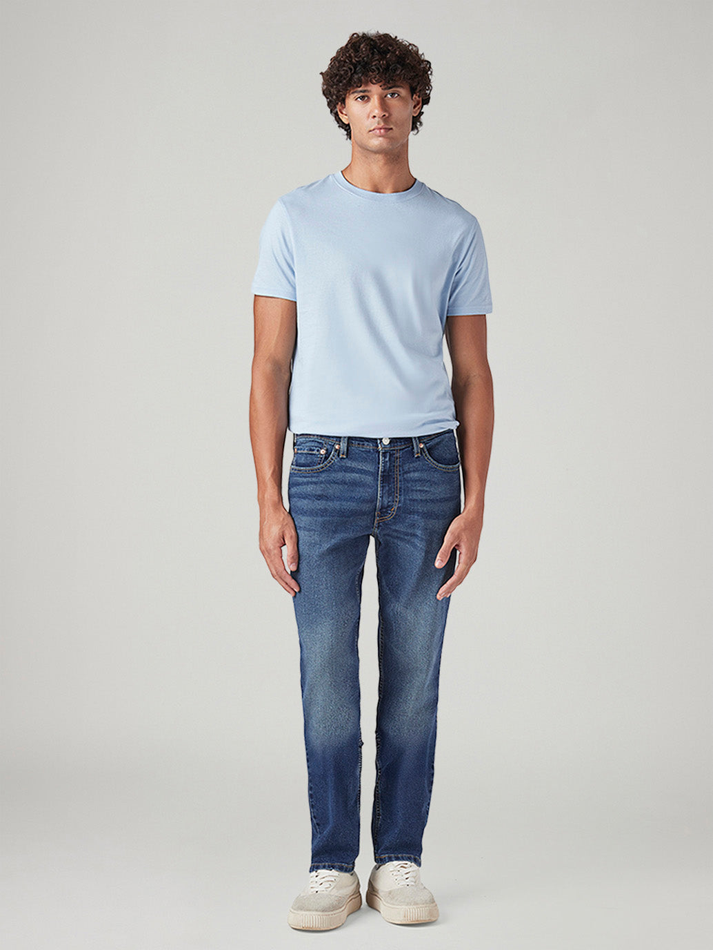 Men's 511 Blue Slim Fit Mid Rise Jeans - Front View