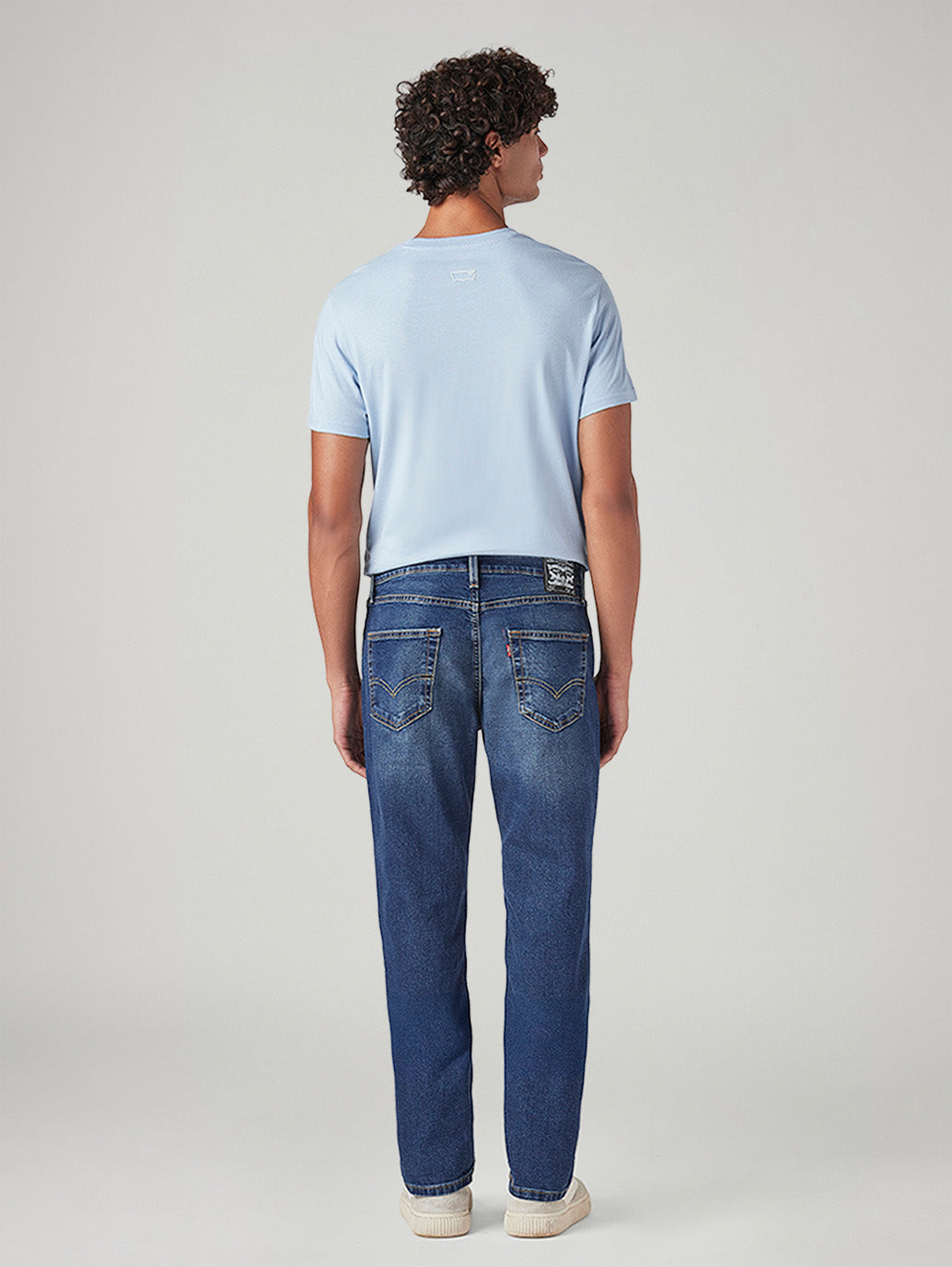 Men's 511 Blue Slim Fit Mid Rise Jeans - Back View