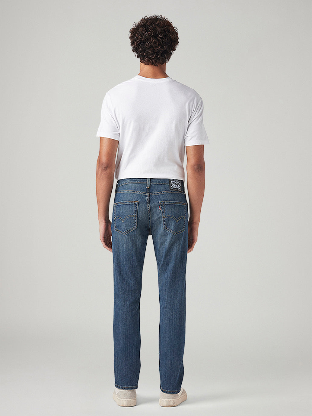 Men's 511 Blue Slim Fit Mid Rise Jeans - Back View
