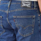 Men's 511 Blue Slim Fit Mid Rise Jeans - Detail View