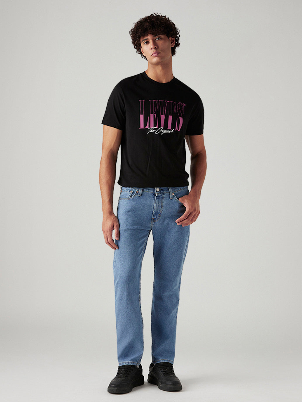 Men's 511 Light Blue Slim Fit Mid Rise Jeans - Front View