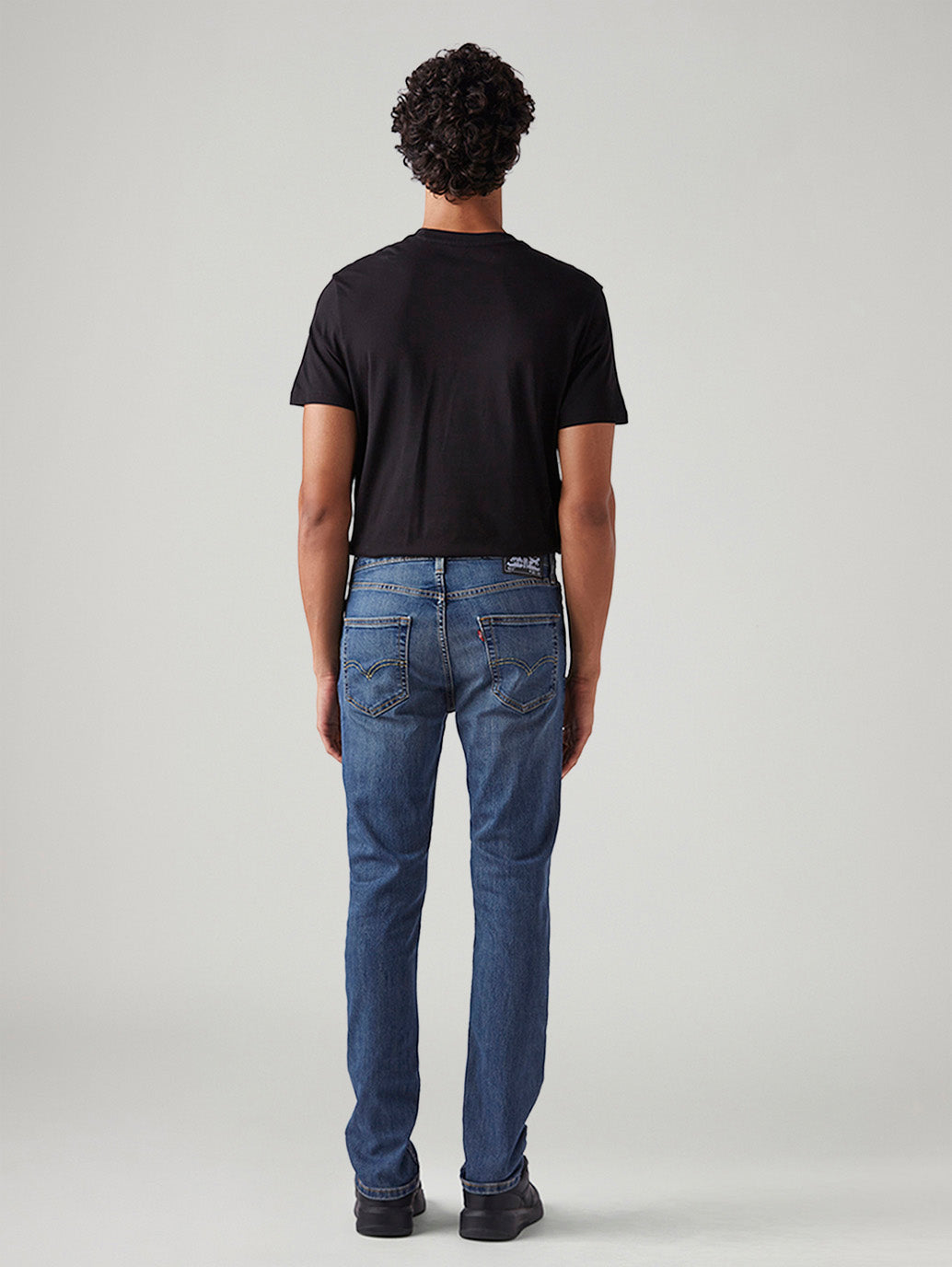 Men's 511 Blue Slim Fit Mid Rise Jeans - Back View