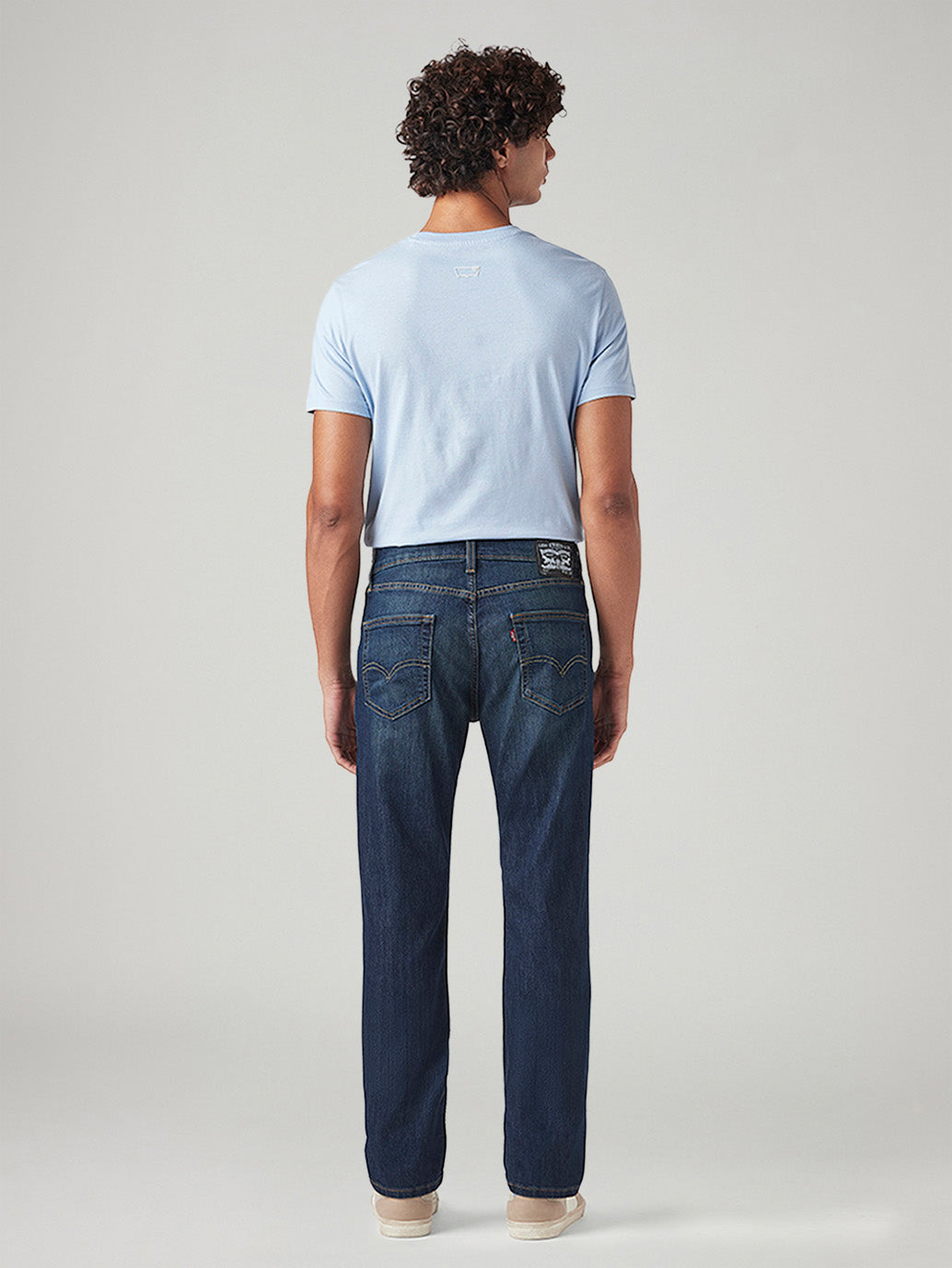 Men's 511 Dark Blue Slim Fit Mid Rise Jeans - Back View