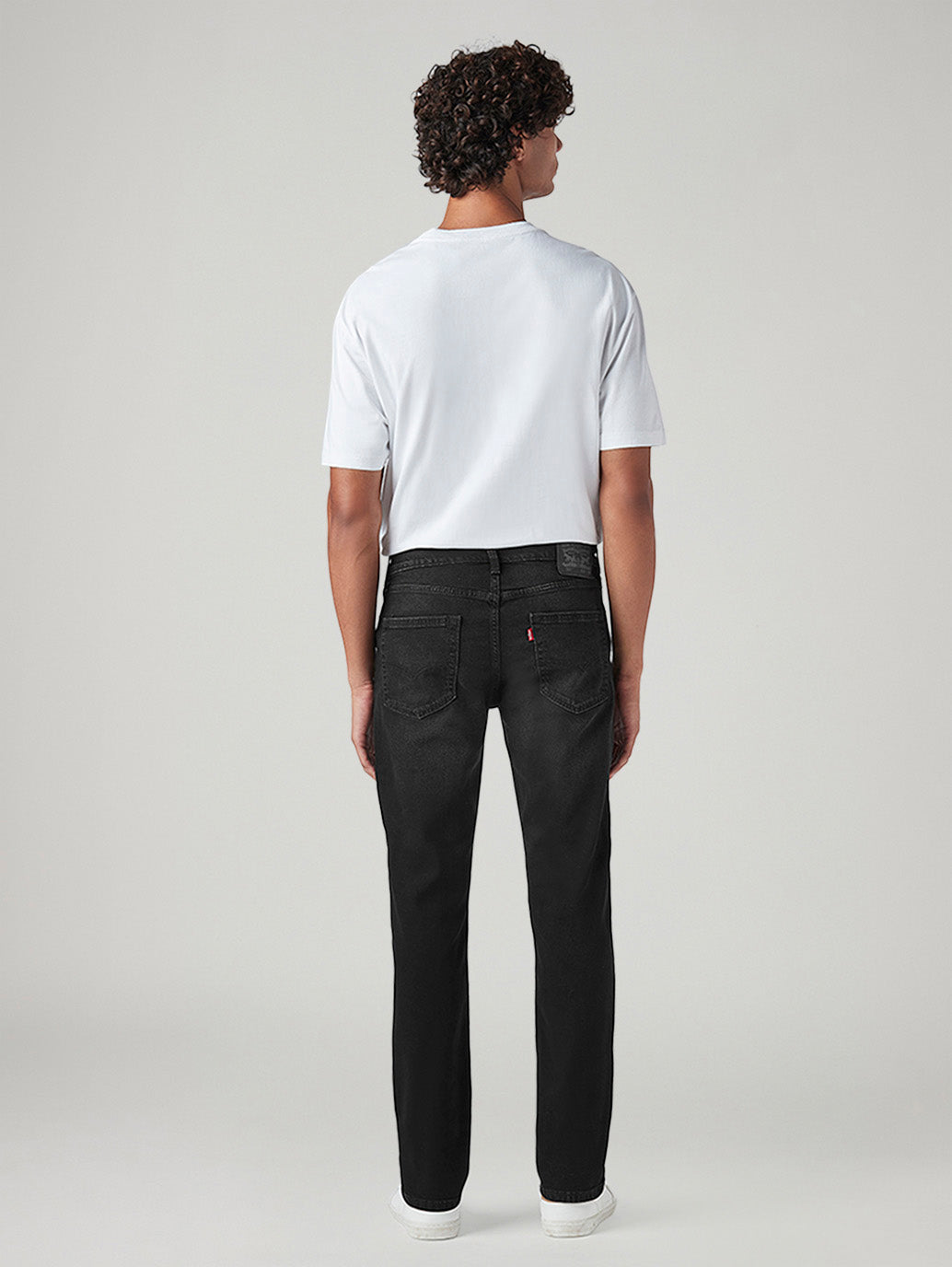 Men's 511 Black Slim Fit Mid Rise Jeans - Back View