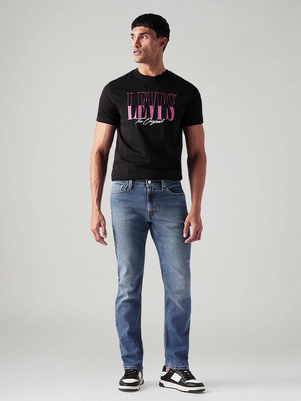 Men's 511 Blue Slim Fit Mid Rise Jeans - Front View