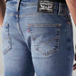 Men's 511 Blue Slim Fit Mid Rise Jeans - Detail View
