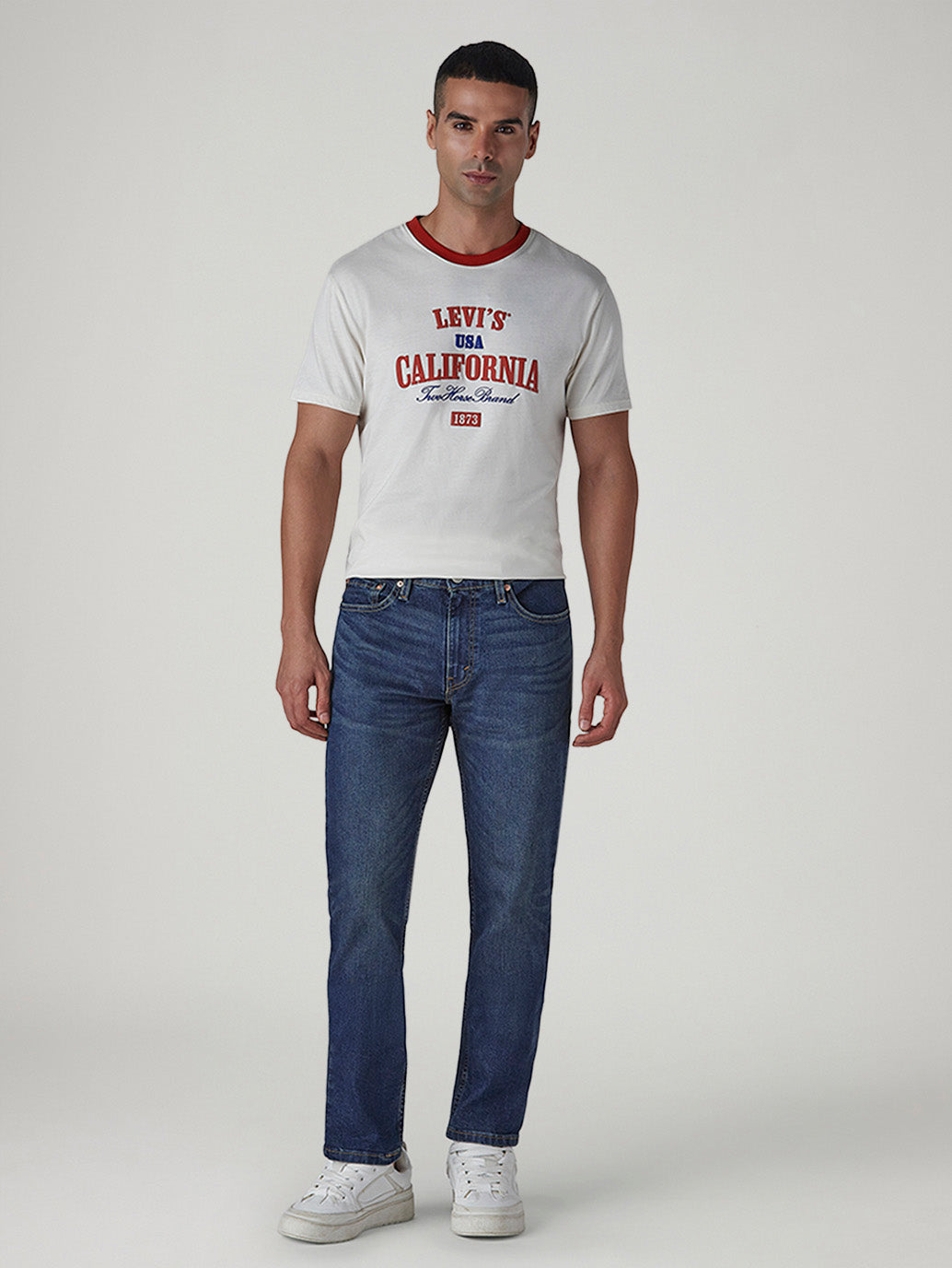 Men's 511 Dark Indigo Slim Fit Mid Rise Jeans - Front View