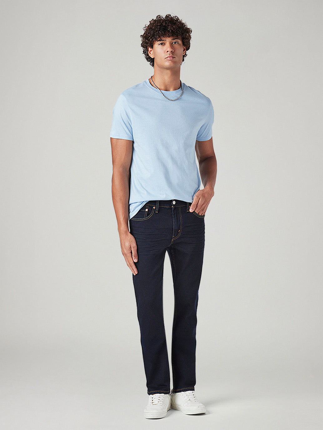 Men's 511 Dark Blue Slim Fit Mid Rise Jeans - 20 View