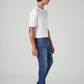 Men's 511 Blue Slim Fit Mid Rise Tinted Jeans - Side View