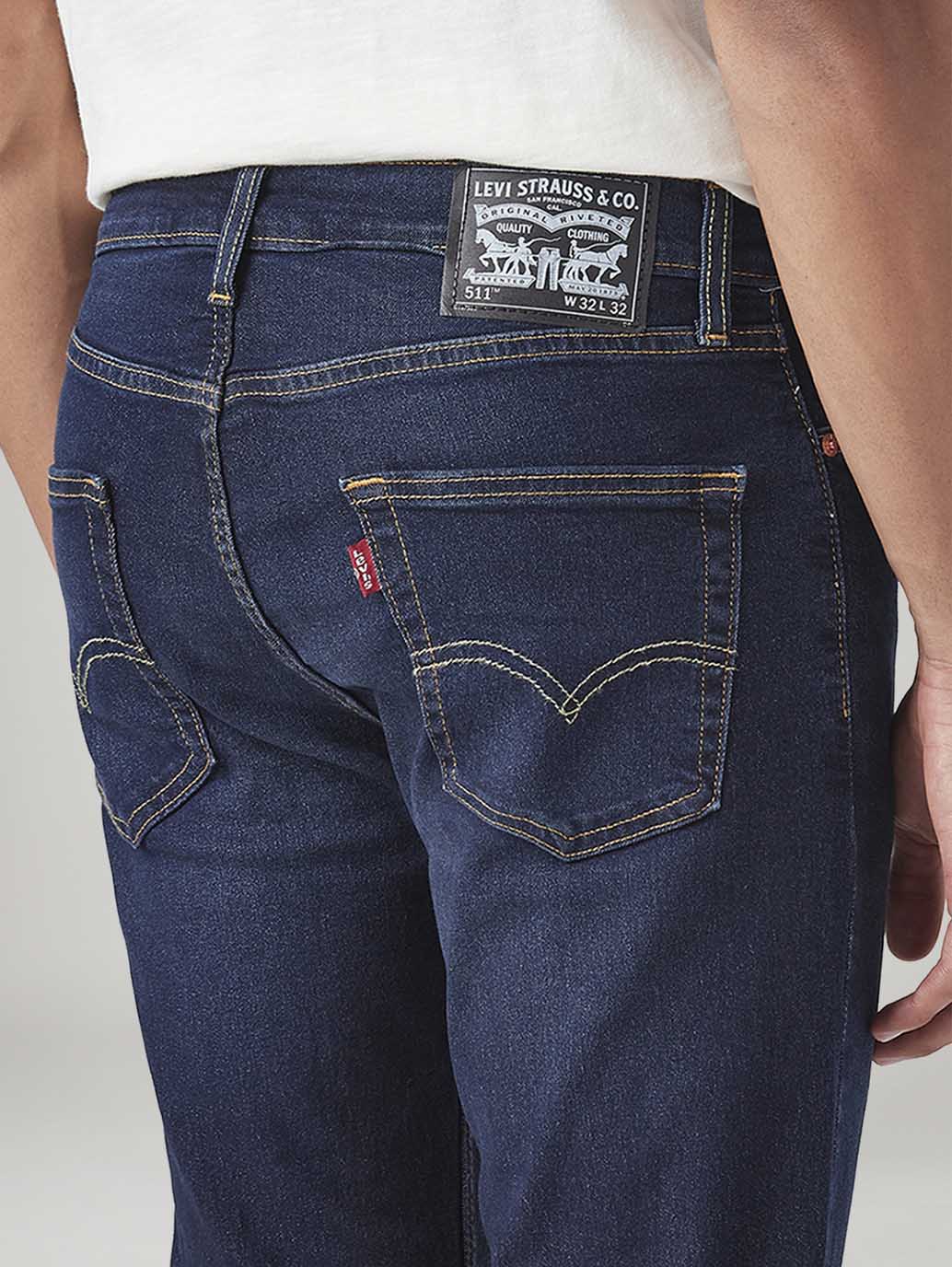 Men's 511 Indigo Slim Fit Mid Rise Jeans - 20 View