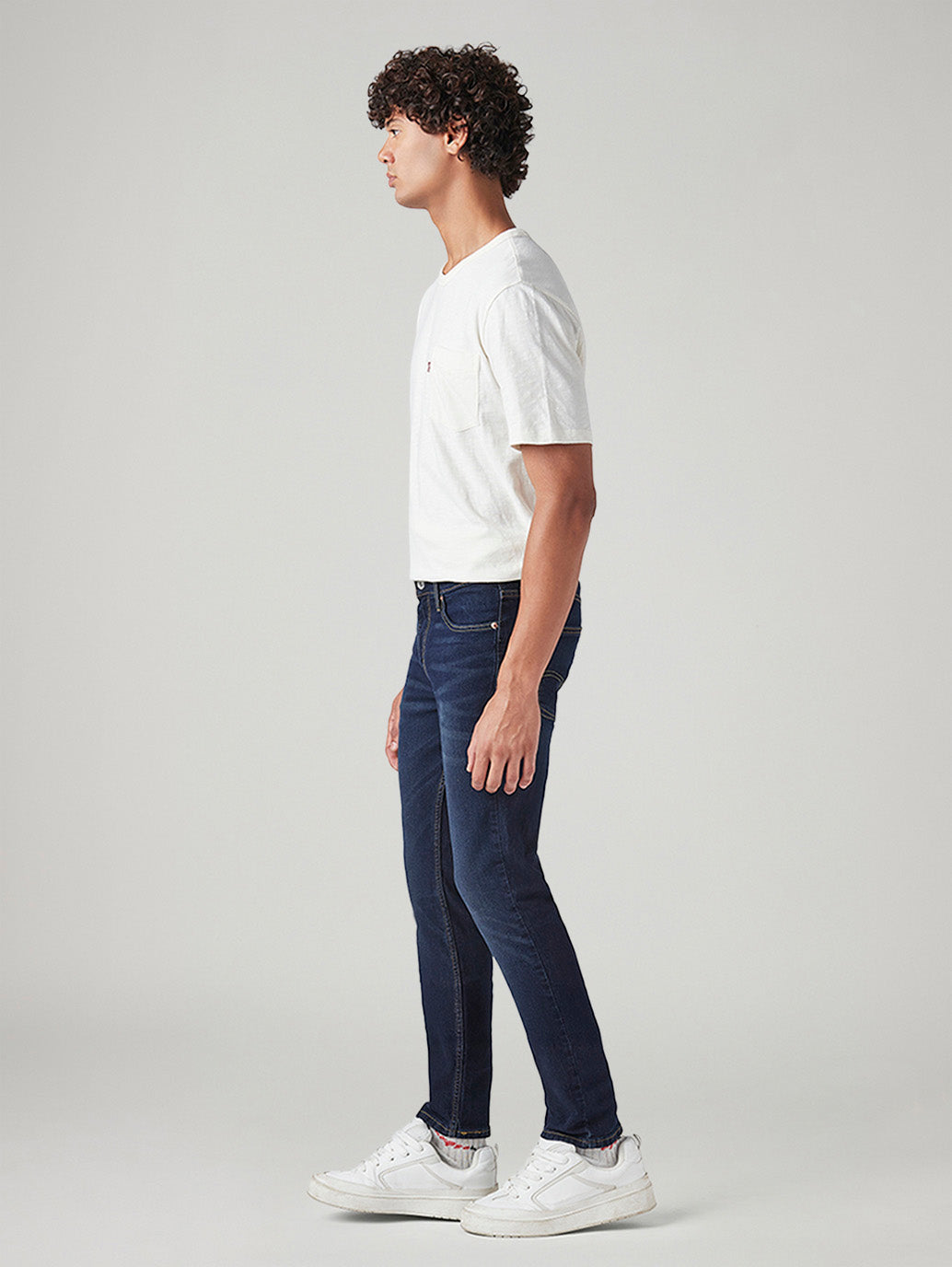 Men's 511 Indigo Slim Fit Mid Rise Jeans - Side View
