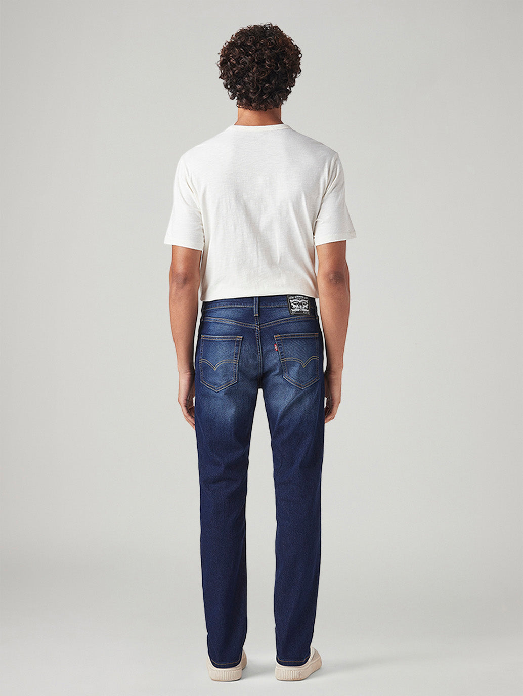 Men's 511 Dark Blue Slim Fit Mid Rise Jeans - Back View