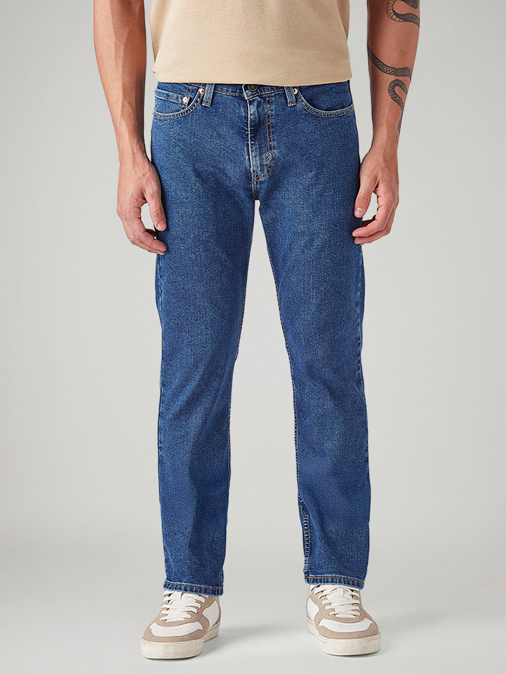 Men's 511 Med Indigo Slim Fit Mid Rise Jeans - Front View