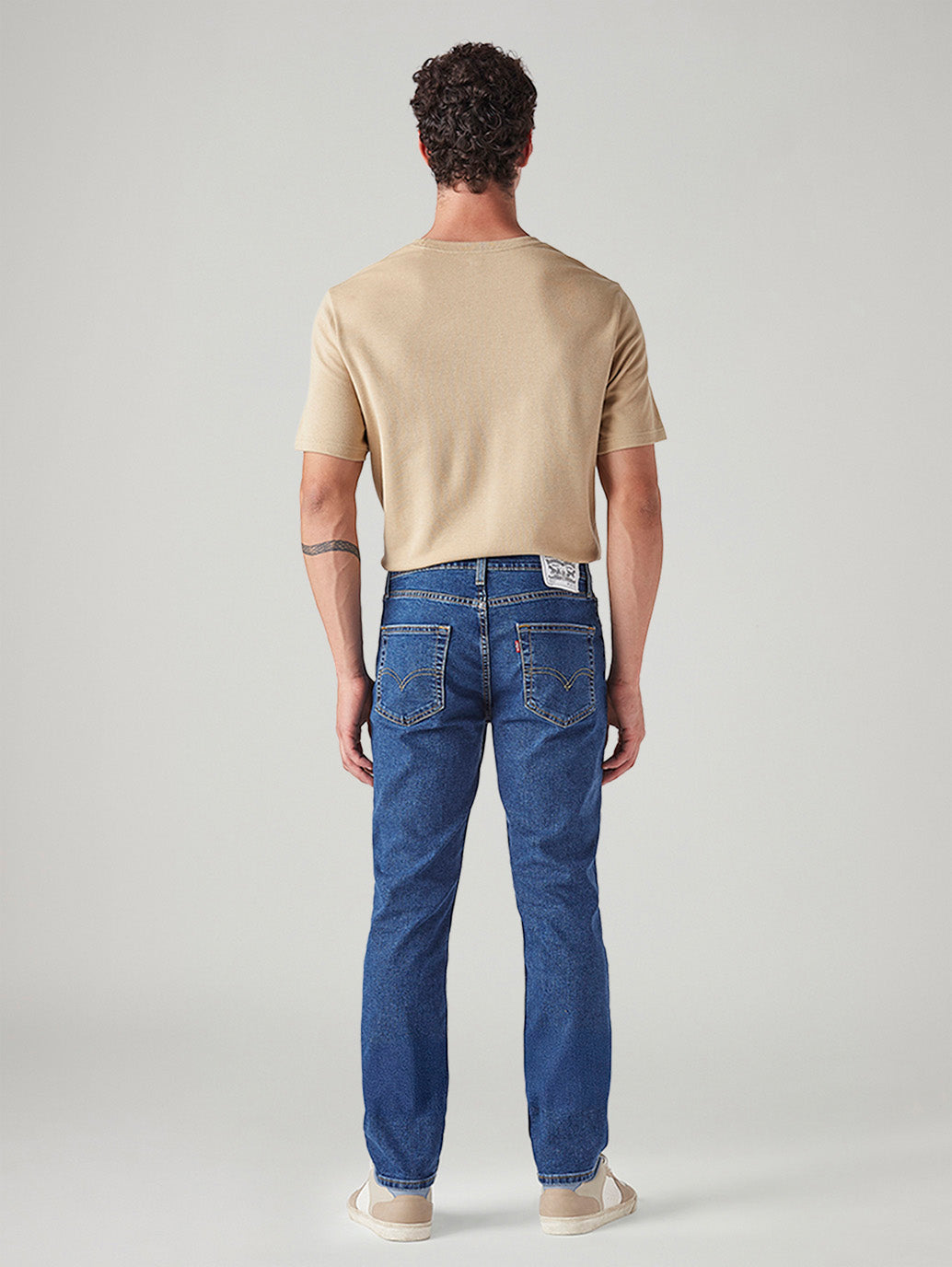 Men's 511 Med Indigo Slim Fit Mid Rise Jeans - Back View