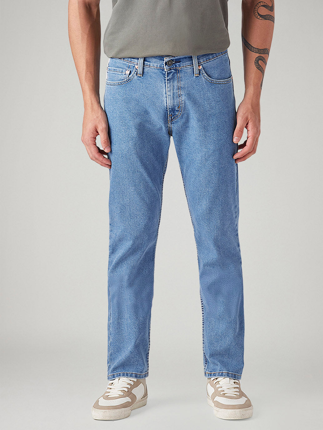 Men's 511 Light Indigo Slim Fit Mid Rise Jeans - Front View