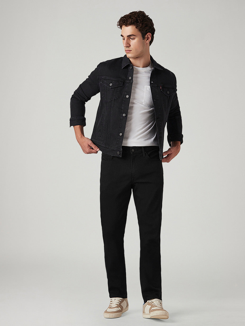 Men's 511 Black Slim Fit Mid Rise Jeans