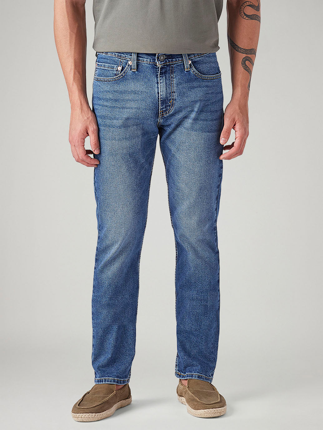 Men's 511 Dark Indigo Slim Fit Mid Rise Jeans - Front View