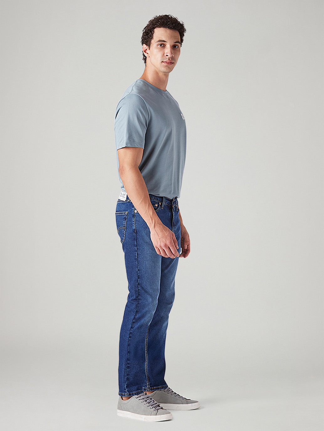 Men's 511 Dark Indigo Slim Fit Mid Rise Jeans - Side View